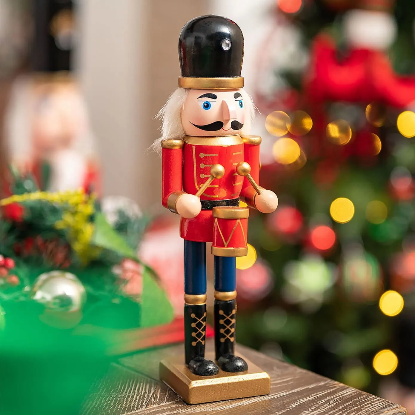 Karaca Home Weihnachten Nussknacker mit Trommeln, 25 cm – Bild 3