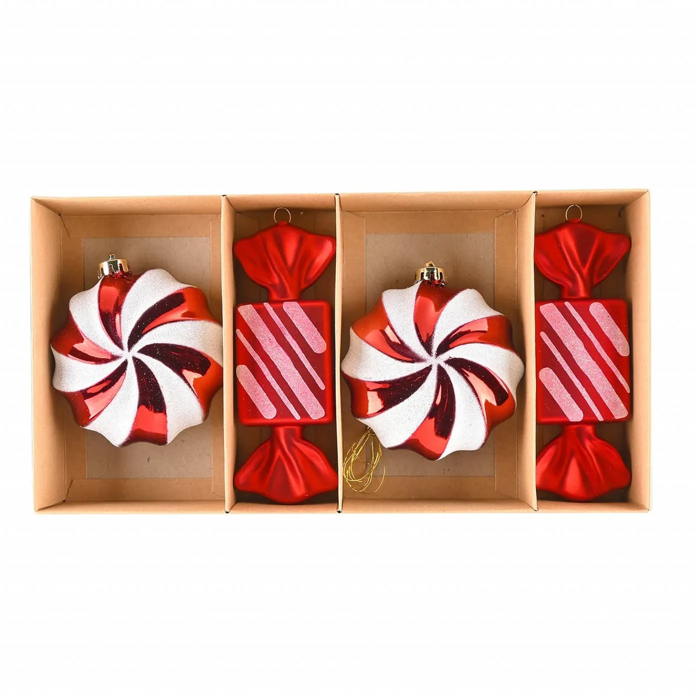 Karaca Home Weihnachten Süßigkeiten Baumschmuck Set, 4 Teilig – Bild 4