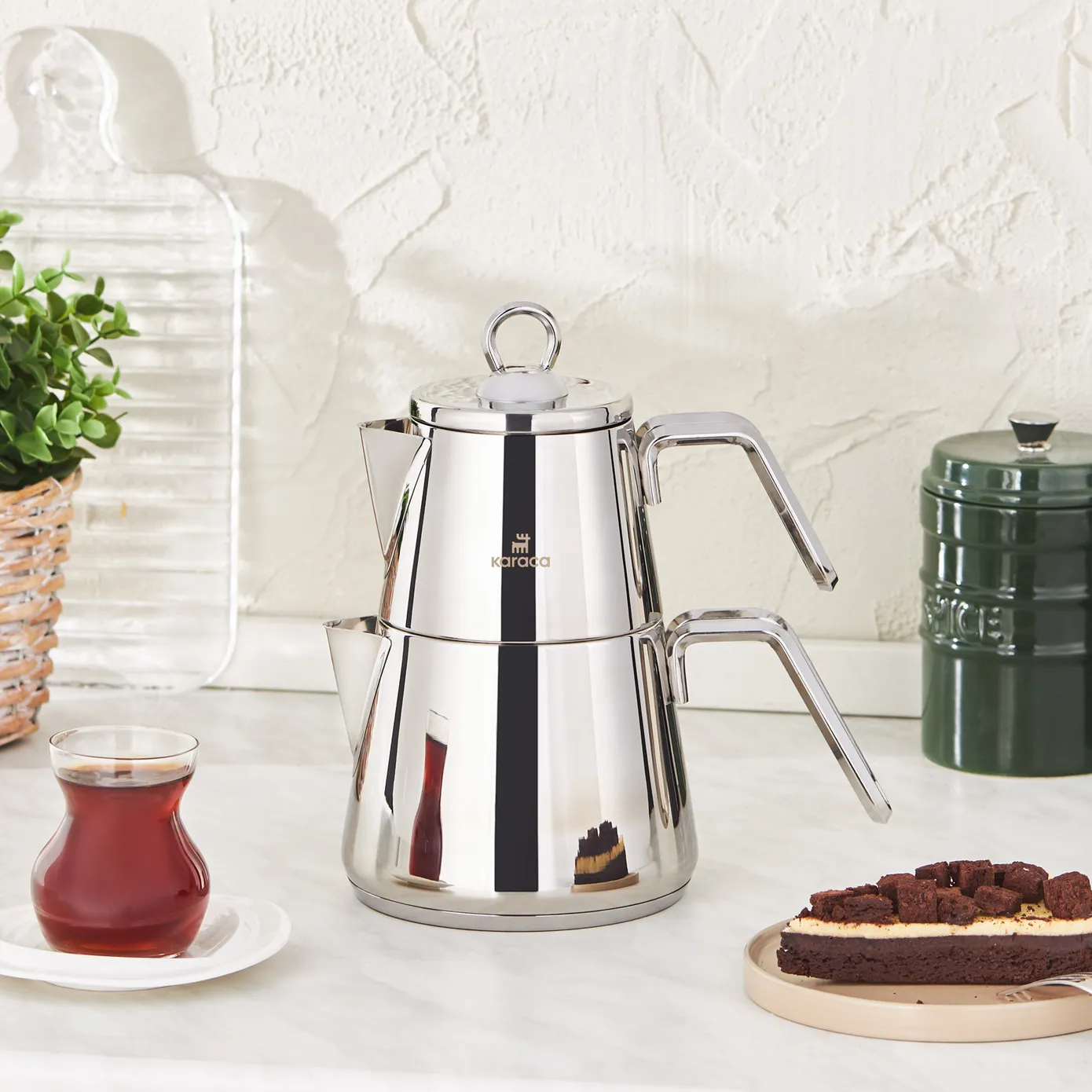 Karaca İkizdere Midi Teekannen-Set auf Induktionsbasis – Bild 2