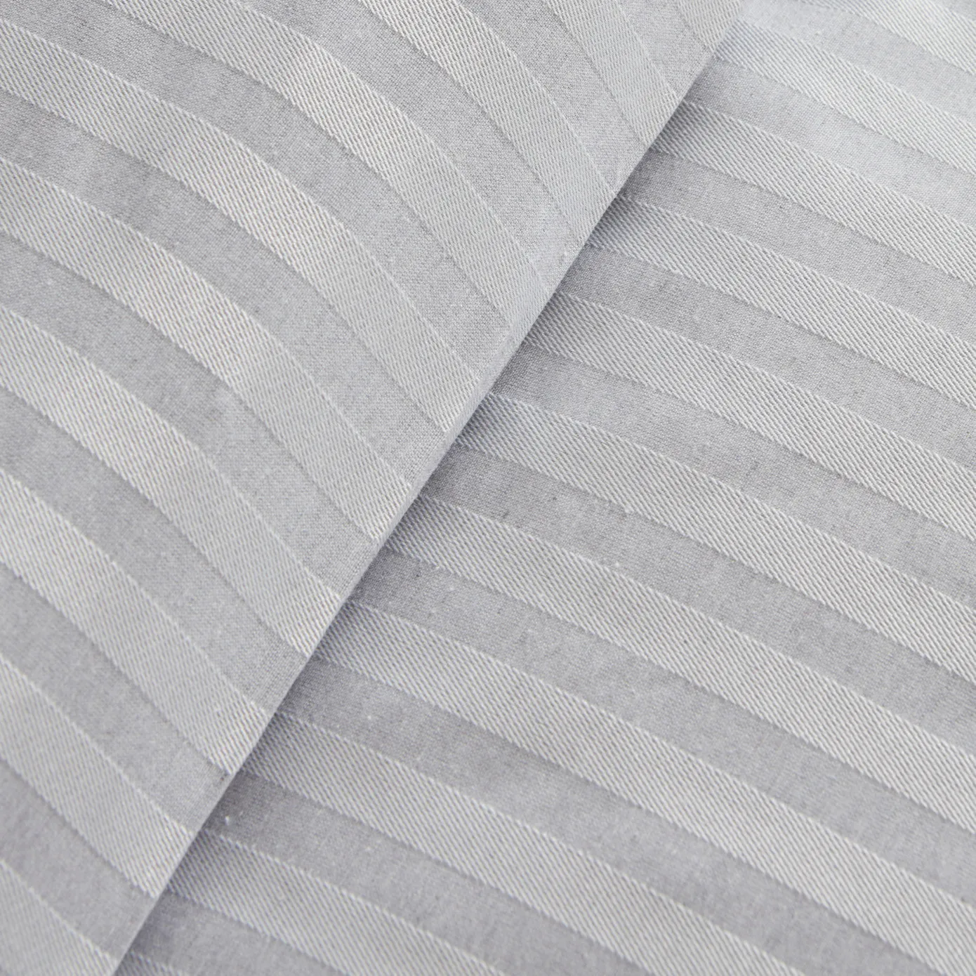 Karaca Home Josef Satin Doppel-Bettbezug Set Gestreift Grau – Bild 5