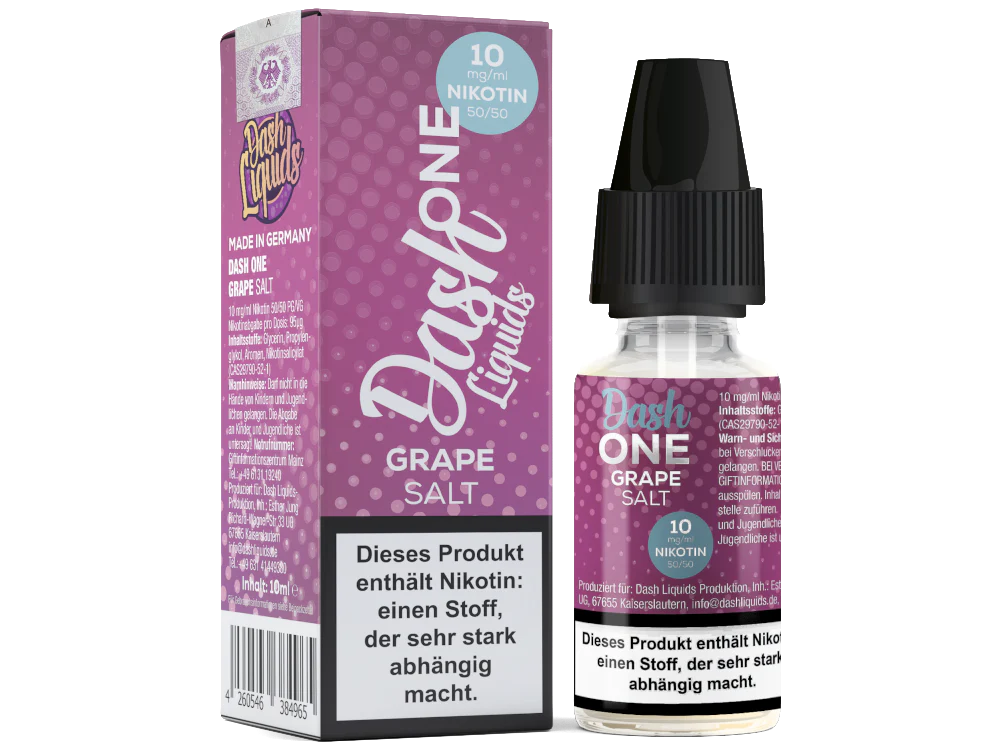 Dash Liquids - One - Grape - Nikotinsalz Liquid – Bild 3