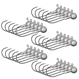 Jighaken Classic #1 - Großpackung (25 Jigköpfe)