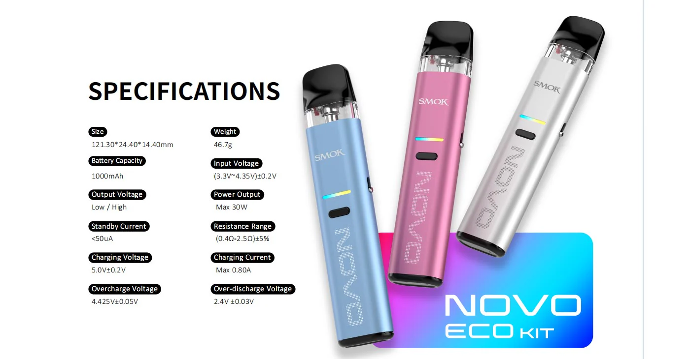 SMOK Novo Eco Pod Kit 30W – Bild 3