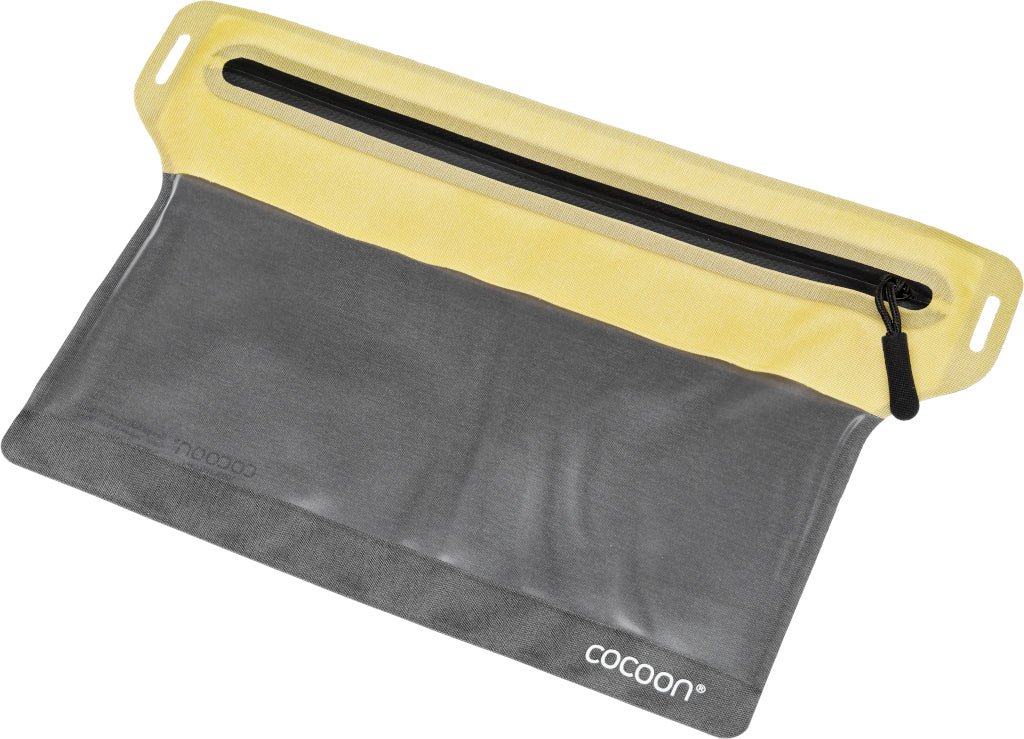 Cocoon Zippered Flat Document Bags Size S grey/yellow – Bild 2