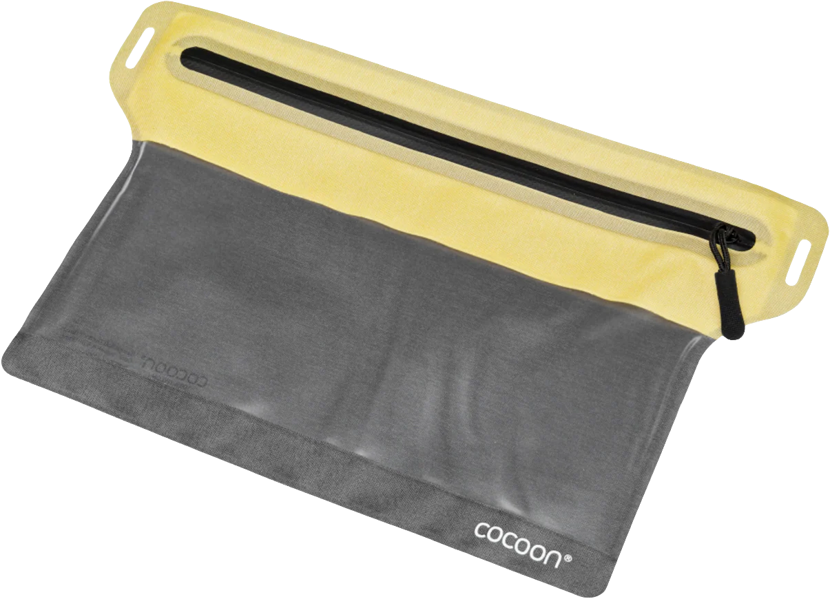 Cocoon Zippered Flat Document Bags Size S grey/yellow – Bild 4