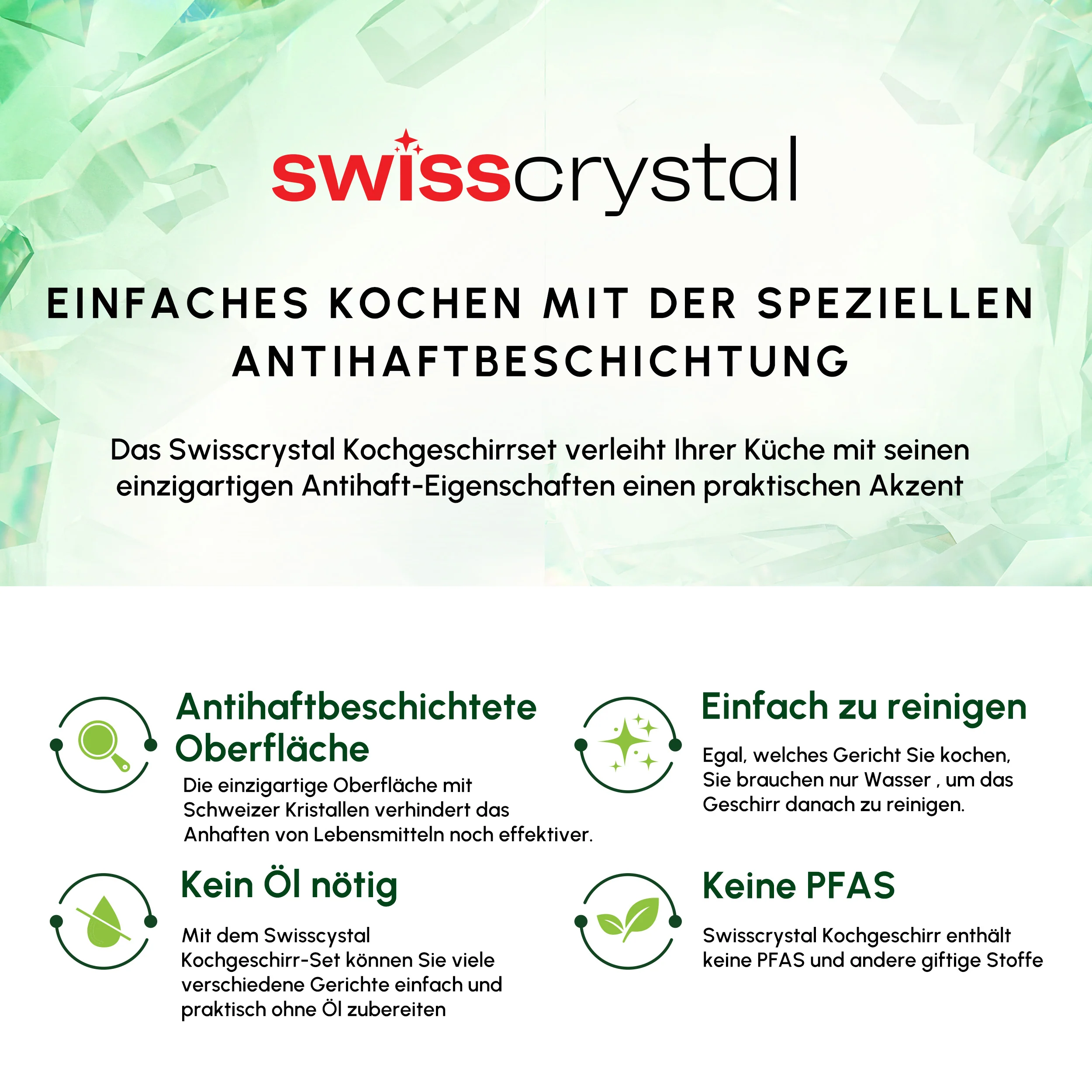 Karaca Swiss Crystal Midnight Keramik Kochgeschirr-Set 6-teilig – Bild 8