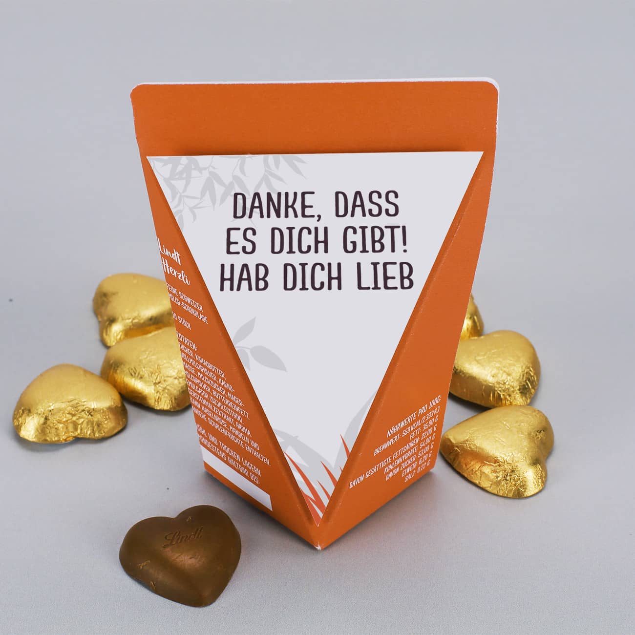 niedliche Geschenktüte für eine kleine Umarmung - mit Bonbons, Schokolade oder ohne Füllung – Bild 7