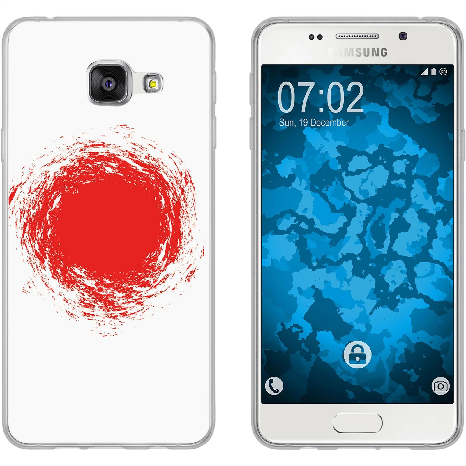 PhoneNatic Case kompatibel mit Samsung Galaxy A3 (2016) A310 Silikon-Hülle WM Japan M7